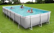 PISCINA FUTURA 460 dim 460x265x125 CON FILTRO SABBIA E ACCESSORI - NEWPLAST