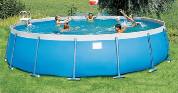 PISCINA MILOS 600 dim 600x130 CON FILTRO SABBIA E ACCESSORI - NEWPLAST