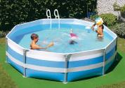 PISCINA BAHAMAS 350 dim 350x100 CON FILTRO SABBIA E ACCESSORI - NEWPLAST