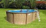 PISCINA ANTIGUA 650 dim 670x365x132 CON FILTRO SABBIA E ACCESSORI - NEWPLAST