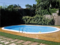 PISCINA INTERRATA GRE MADAGASCAR OVALE 500 X 300 X 150 cod. KPEOV5059 FILTRO SABBIA E ACCESSORI