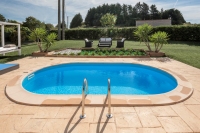 PISCINA INTERRATA GRE MOOREA 700x320x150 cod. KPEOV7059M FILTRO SABBIA E ACCESSORI