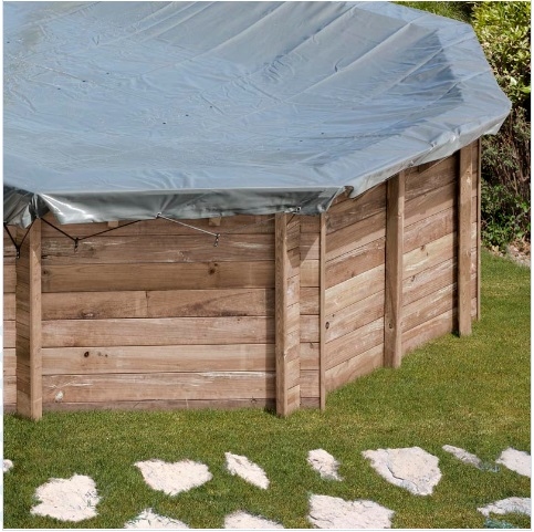Copertura Invernale Per Piscine Gre 540x540 Cm – Adatta Per Piscine Ø 460 Cm – CIPR451 - Foto 4